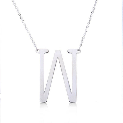 Fabulous Rose Gold Initial Letter Pendant Necklace - Premium K-Gold Design - Buy Center