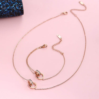 Buy Center Female Student Oval Diamond Watch - Rose Gold & Silver Styles - Buy Center