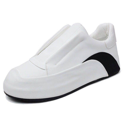 Genuine Leather Slip-On Casual Running Shoes - Breathable & Stylish Comfort - Buy Center
