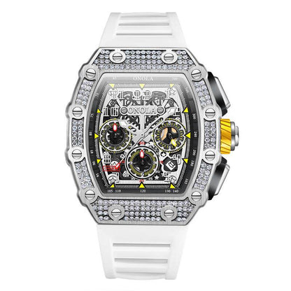 Buycenter Multi-functional Mechanical Watch - Full Diamond Fashion Style - Buy Center