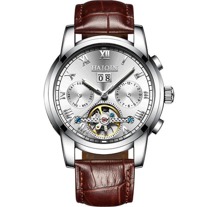 Men's Waterproof Luminous Tourbillon Watch - Stylish Mechanical Timepiece - Buy Center
