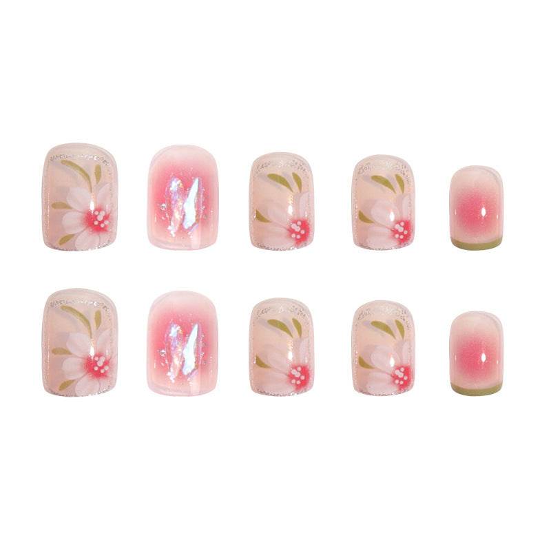 Camellia Smudge Nail Patch - Effortless Nail Art with Glue & Jelly Glue - Buy Center