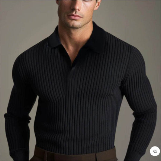 Buycenter Men's Four-Way Stretch Polo Shirt - Casual Short Sleeve Top - Buy Center