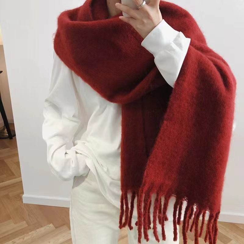 All-Match Cashmere-Like Tassel Scarf for Women - Warm & Stylish Accessories - Buy Center