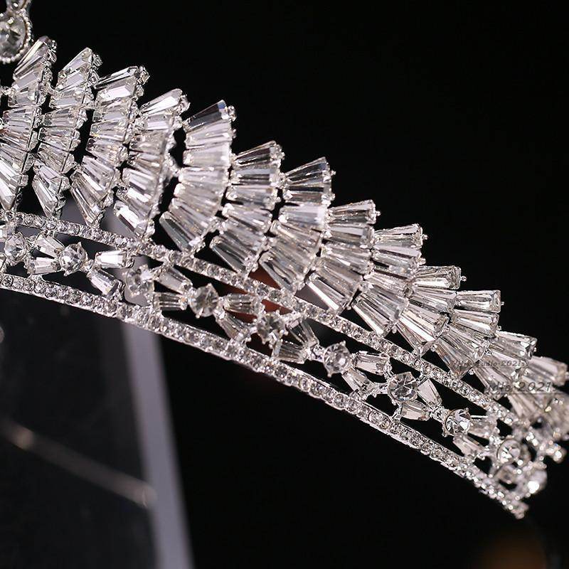 Elegant Japanese Korean Wedding Crown - Rhinestone Alloy Hair Jewelry - Buy Center