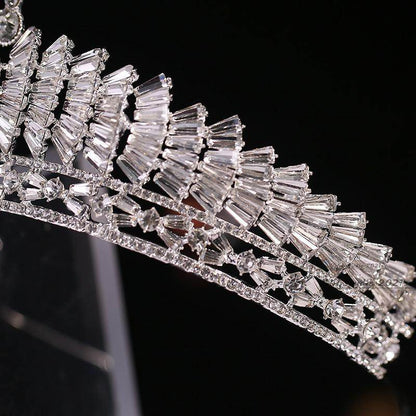 Elegant Japanese Korean Wedding Crown - Rhinestone Alloy Hair Jewelry - Buy Center