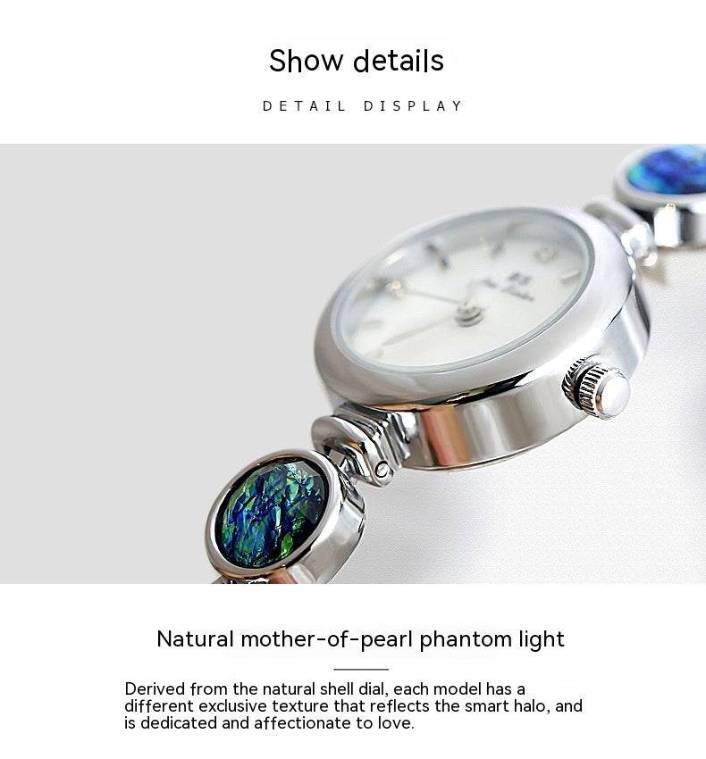 Buycenter Glow Rough Stone Women's Watch - Colorful Design, 38mm Dial - Buy Center