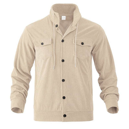 Buycenter Men's Corduroy Jacket - Trendy Turn-down Collar for Any Season - Buy Center