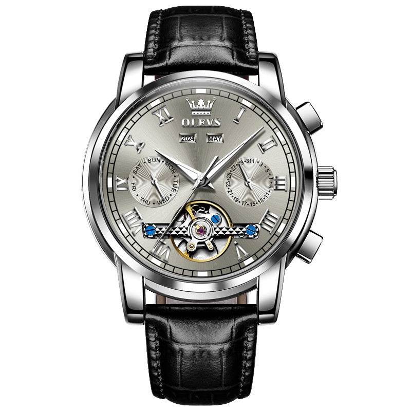 Buycenter Waterproof Multifunctional Mechanical Watch - Luminous Design for Men - Buy Center