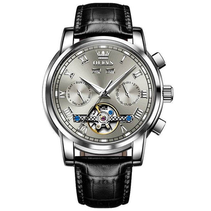 Buycenter Waterproof Multifunctional Mechanical Watch - Luminous Design for Men - Buy Center