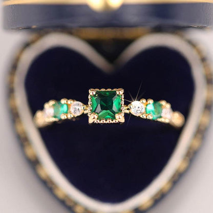 Buycenter Geometric Female Ring - Fashionable Yellow Gold Copper Jewelry - Buy Center