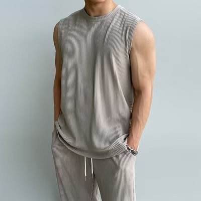 Buycenter Men's Summer Tank Top & Pants Set - Sleeveless Sportswear - Buy Center