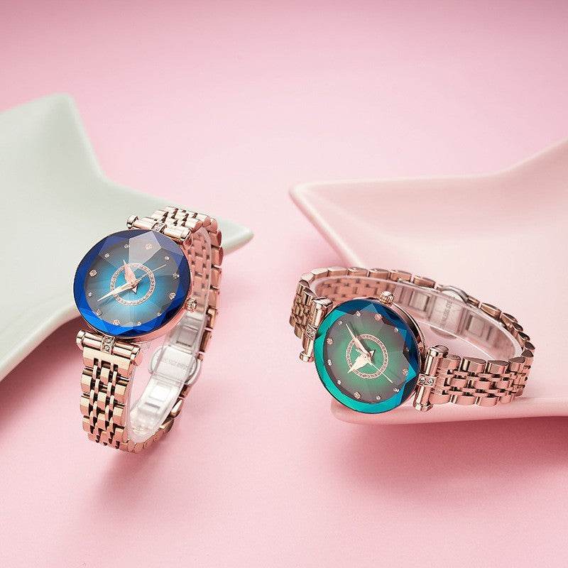 Buy Center Women's Quartz Watch - Elegant Rose Gold Stainless Steel Strap - Buy Center