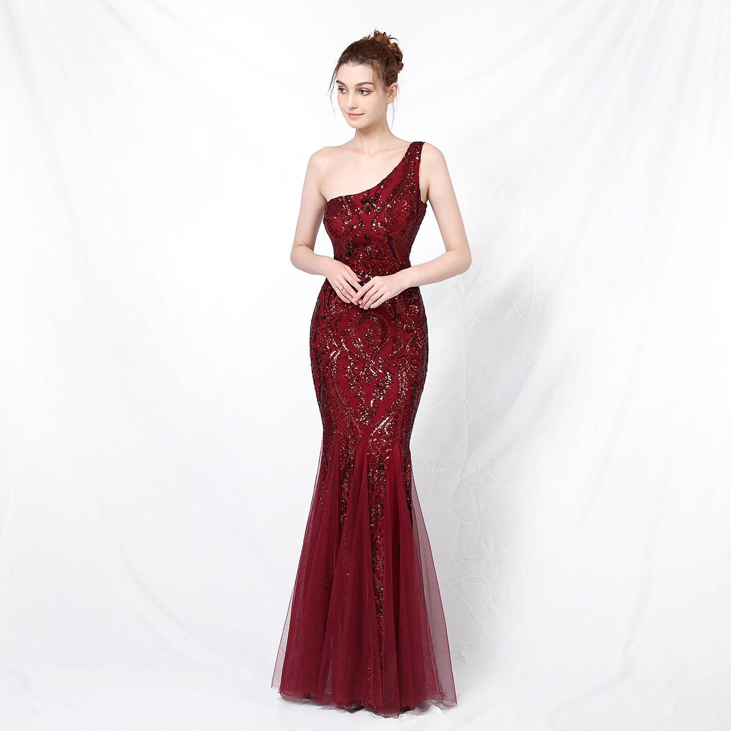 Buycenter Evening Dress for Women - Elegant Backless Fishtail Design - Buy Center