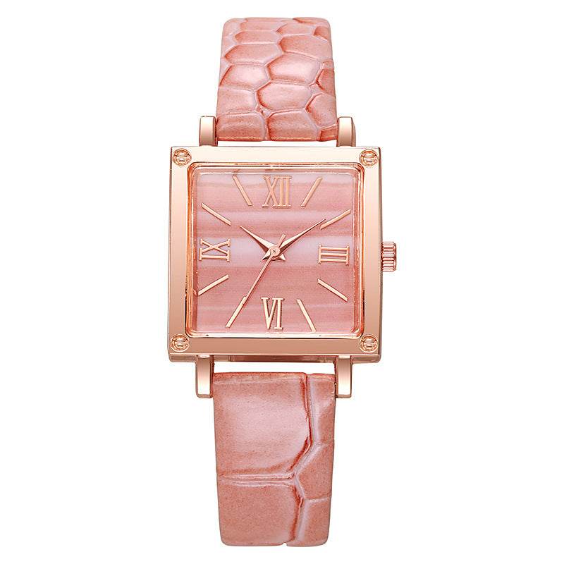 Affordable Luxury Square Watch - Bamboo Pattern for Women's Fashion - Buy Center