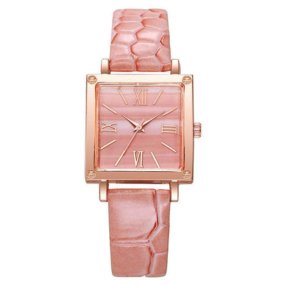 Affordable Luxury Square Watch - Bamboo Pattern for Women's Fashion - Buy Center