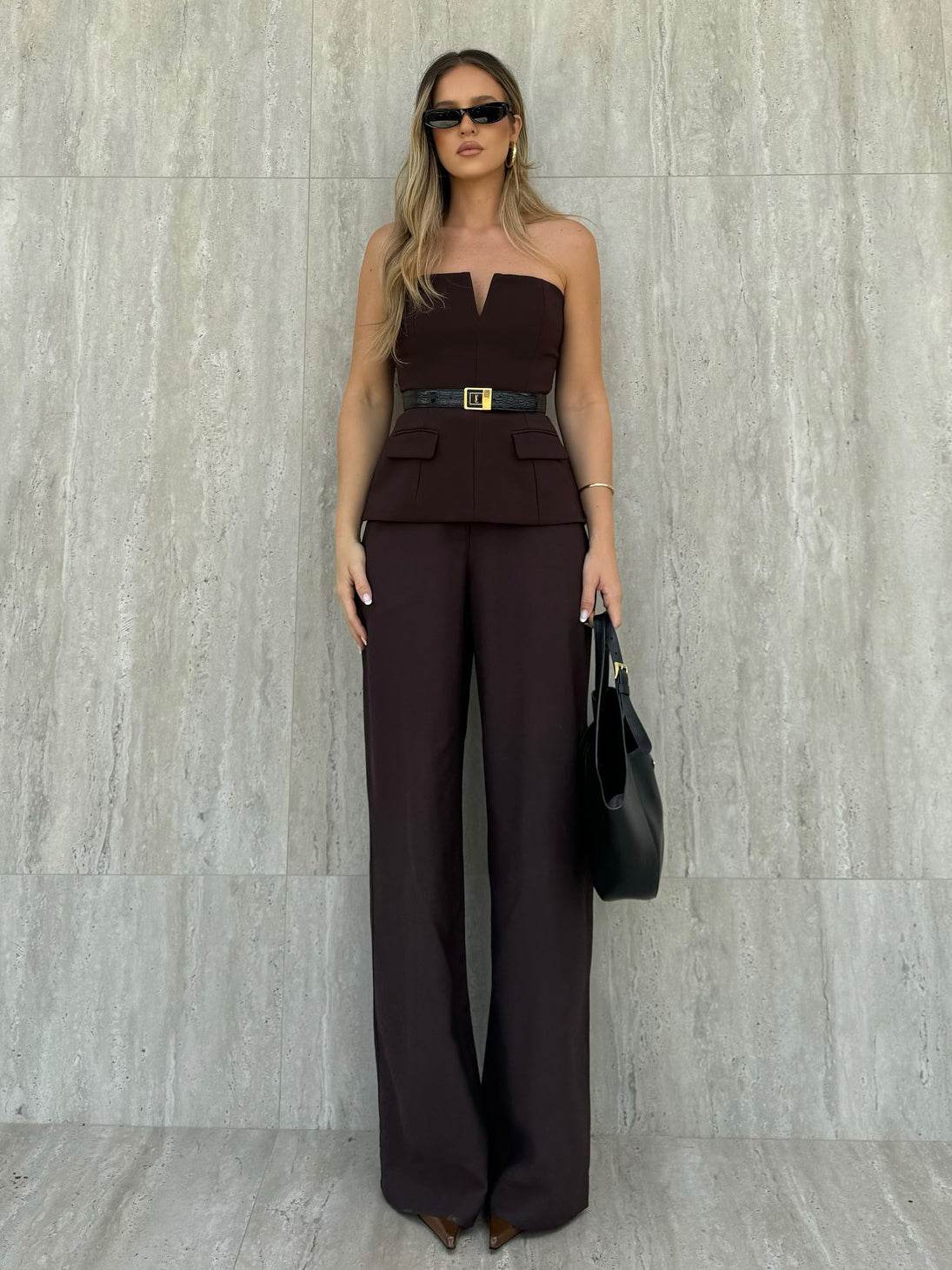 Buycenter Solid Color Strapless Tube Top - Slim Fit Women's Camis - Buy Center