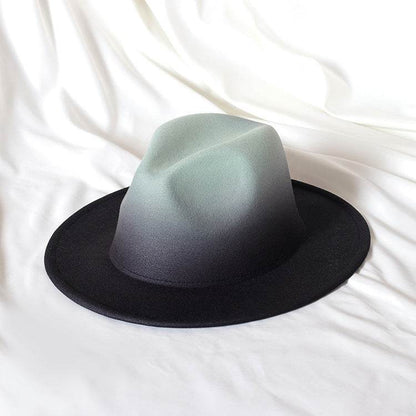 Buycenter Gradient Color Flat Brim Jazz Top Hat - Stylish Conical Design - Buy Center