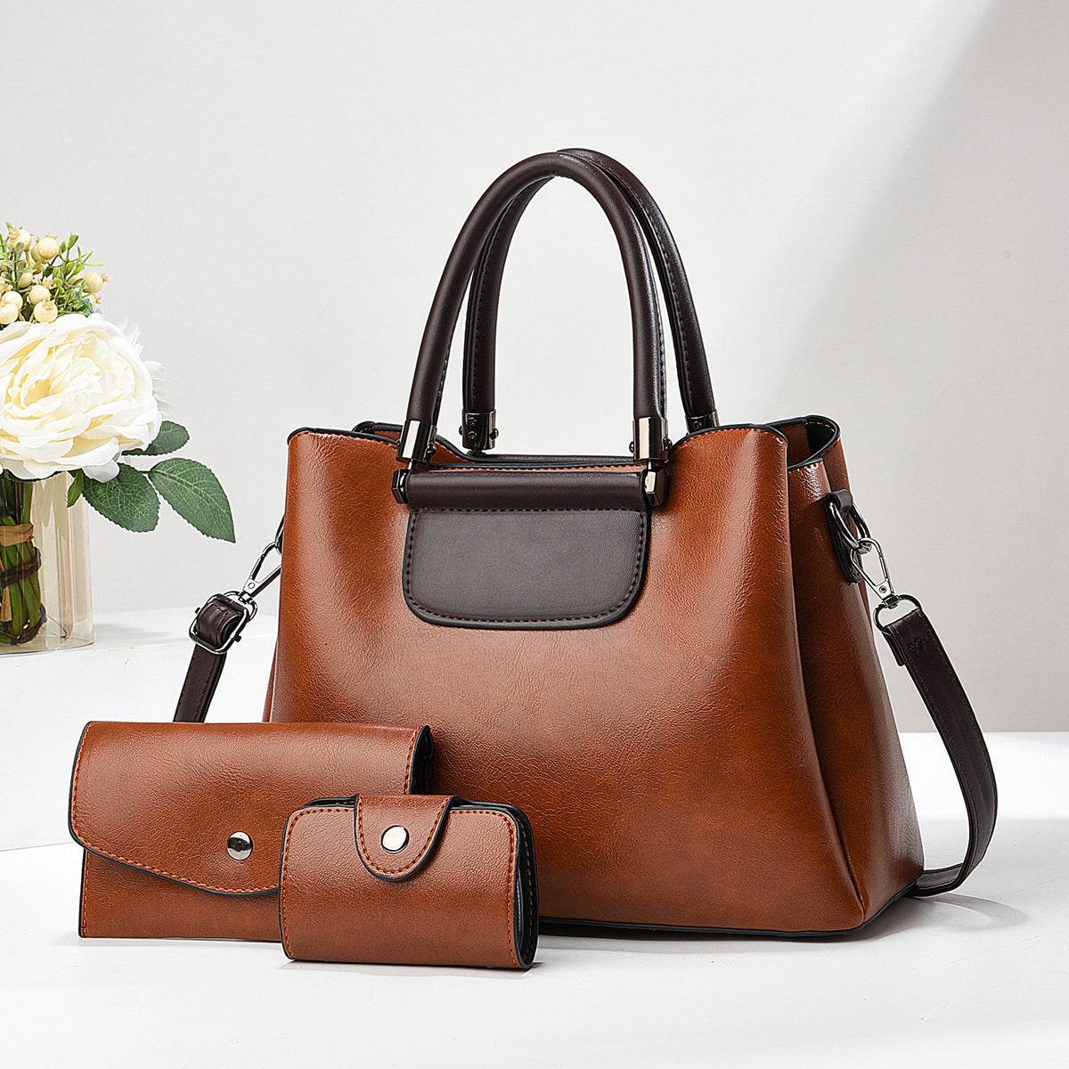 Elegant Women's Autumn Handbag Set - Stylish Large & Medium Bags - Buy Center