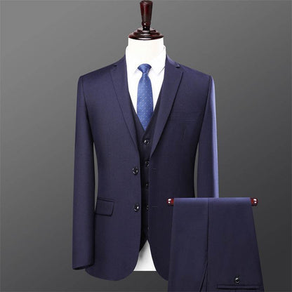 Buycenter Men's Slim Fit Two-Piece Suit Set - Stylish Casual Wedding Attire - Buy Center