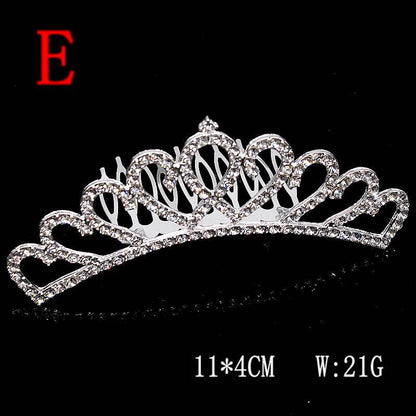 Super Glitter Pearl Rhinestone Headband - Vintage Crown & Comb Styles - Buy Center