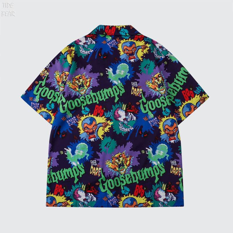 Junior Loose Street Style Shirt and Shorts Set - Comfortable Men's Pajama Set - Buy Center