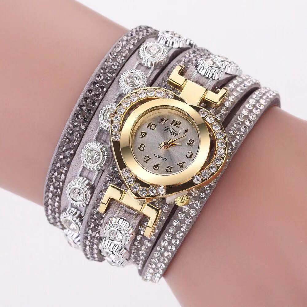 Buy Center Heart Shape Bracelet Watch - Multi-Color Diamond Dial for Women - Buy Center