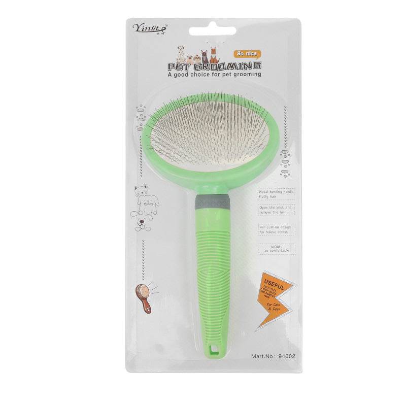 Eco-Friendly Green Pet Comb - Easy Cat Hair Removal & Grooming Tool - Buy Center