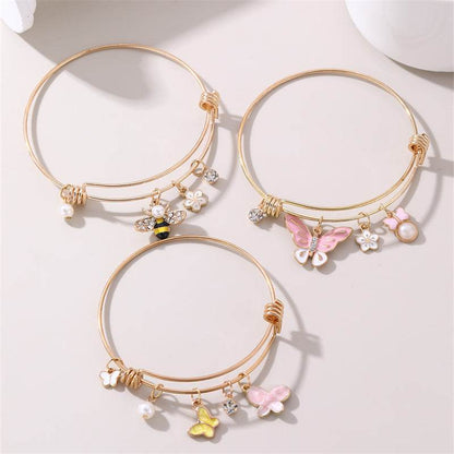 Elegant Oil Dripping Butterfly Bracelet - Premium Acrylic Jewelry - Buy Center