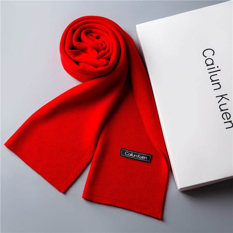 Trendy Warm Knitted Bib Scarf - Premium Wool for Stylish Winter Comfort - Buy Center