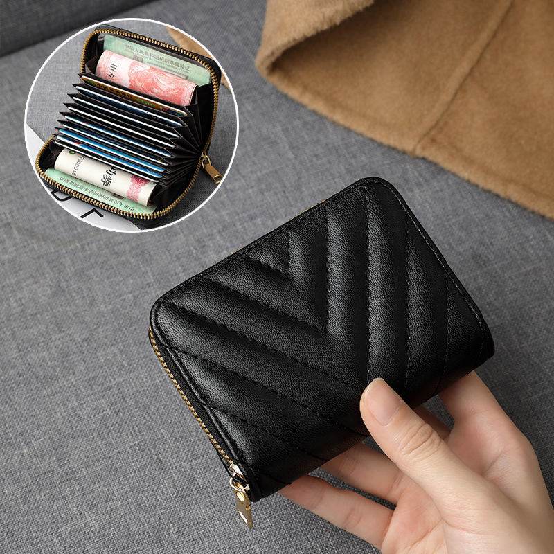 Stylish PU Leather Wallet for Women - 11 Card Slots, Anti-Theft Design - Buy Center