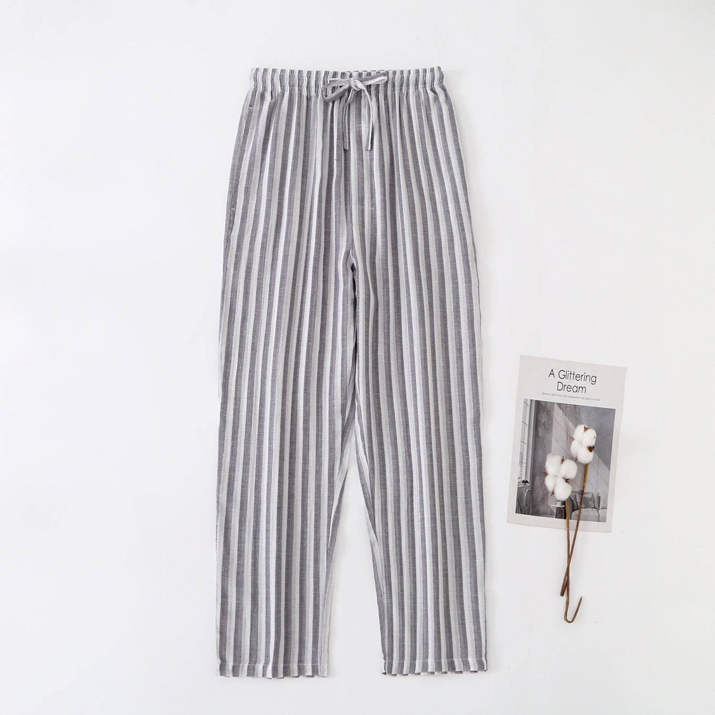 Buycenter Men's Thin Cotton Pajamas - Comfortable & Breathable Sleepwear - Buy Center