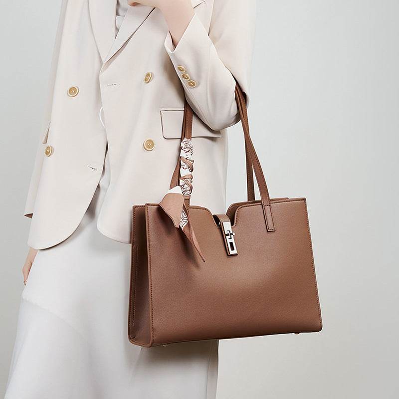 Buycenter Summer Cowhide Tote - Casual Commuter Bag for Women - Buy Center