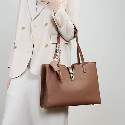 Buycenter Summer Cowhide Tote - Casual Commuter Bag for Women - Buy Center