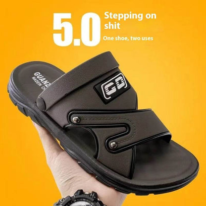 Men's Non-Slip Beach Sandals - Stylish Platform Design for Summer Fun - Buy Center