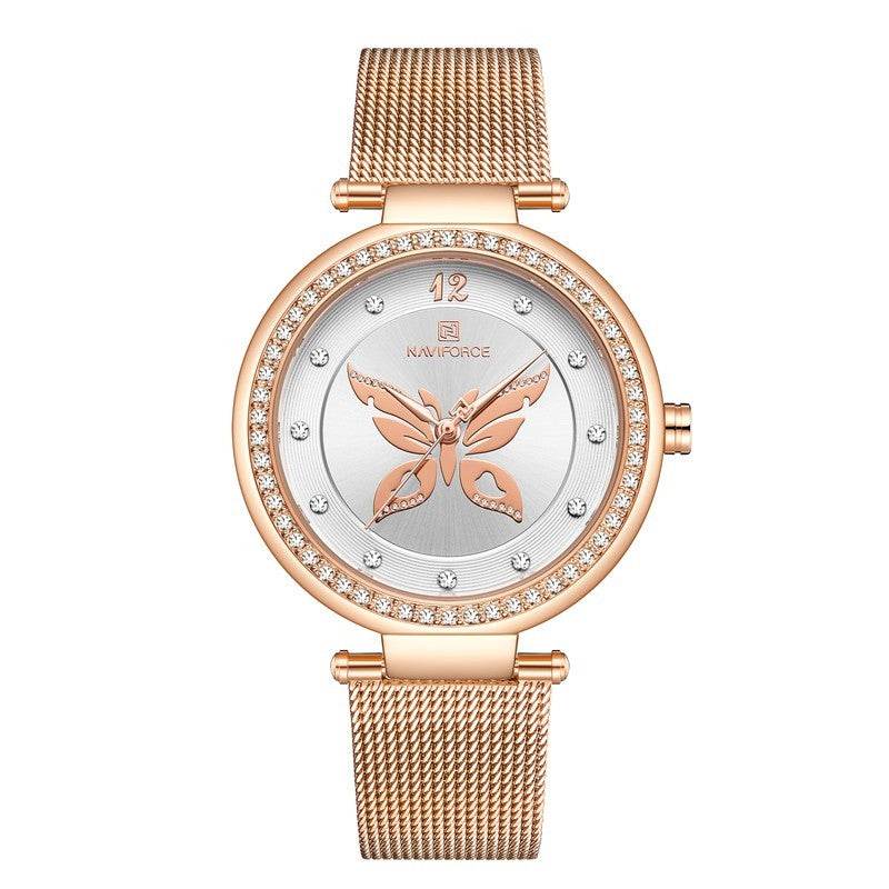 Elegant Women's Stainless Steel Fashion Watch - Chic Round Design 2025 - Buy Center