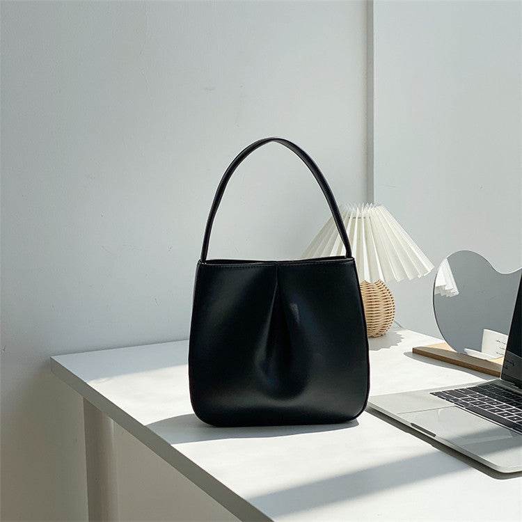 Elegant PU Pleated Handbag - Stylish Retro Clutch for Everyday Use - Buy Center