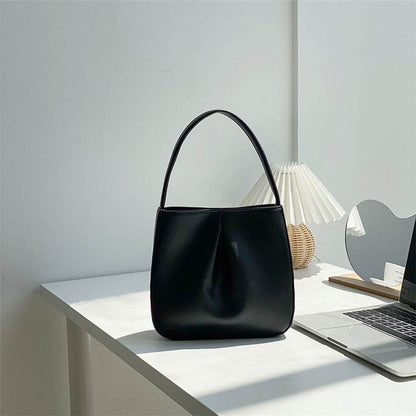 Elegant PU Pleated Handbag - Stylish Retro Clutch for Everyday Use - Buy Center