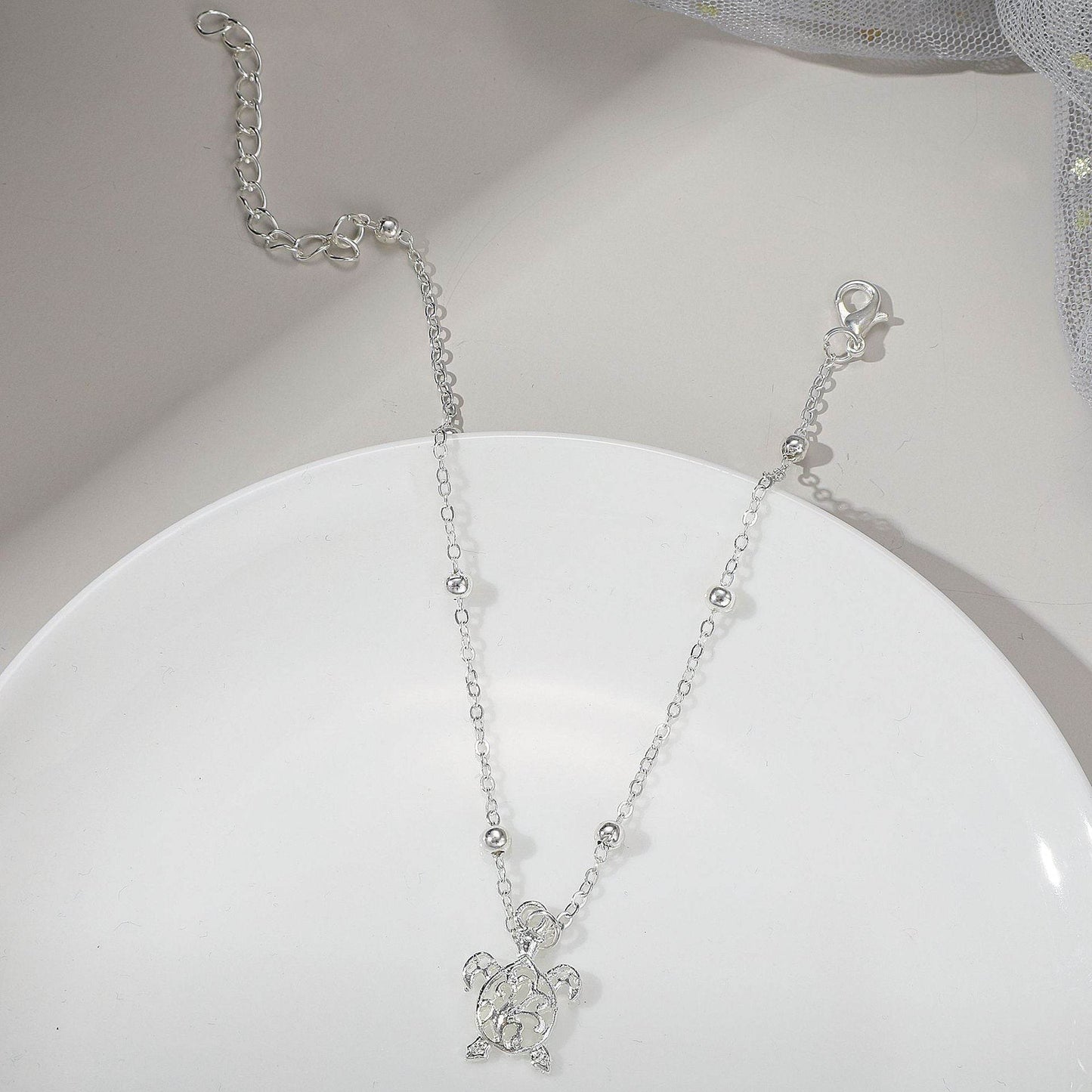 Buy Center Small Turtle Anklet - Creative Body Jewelry for Gift-Giving - Buy Center
