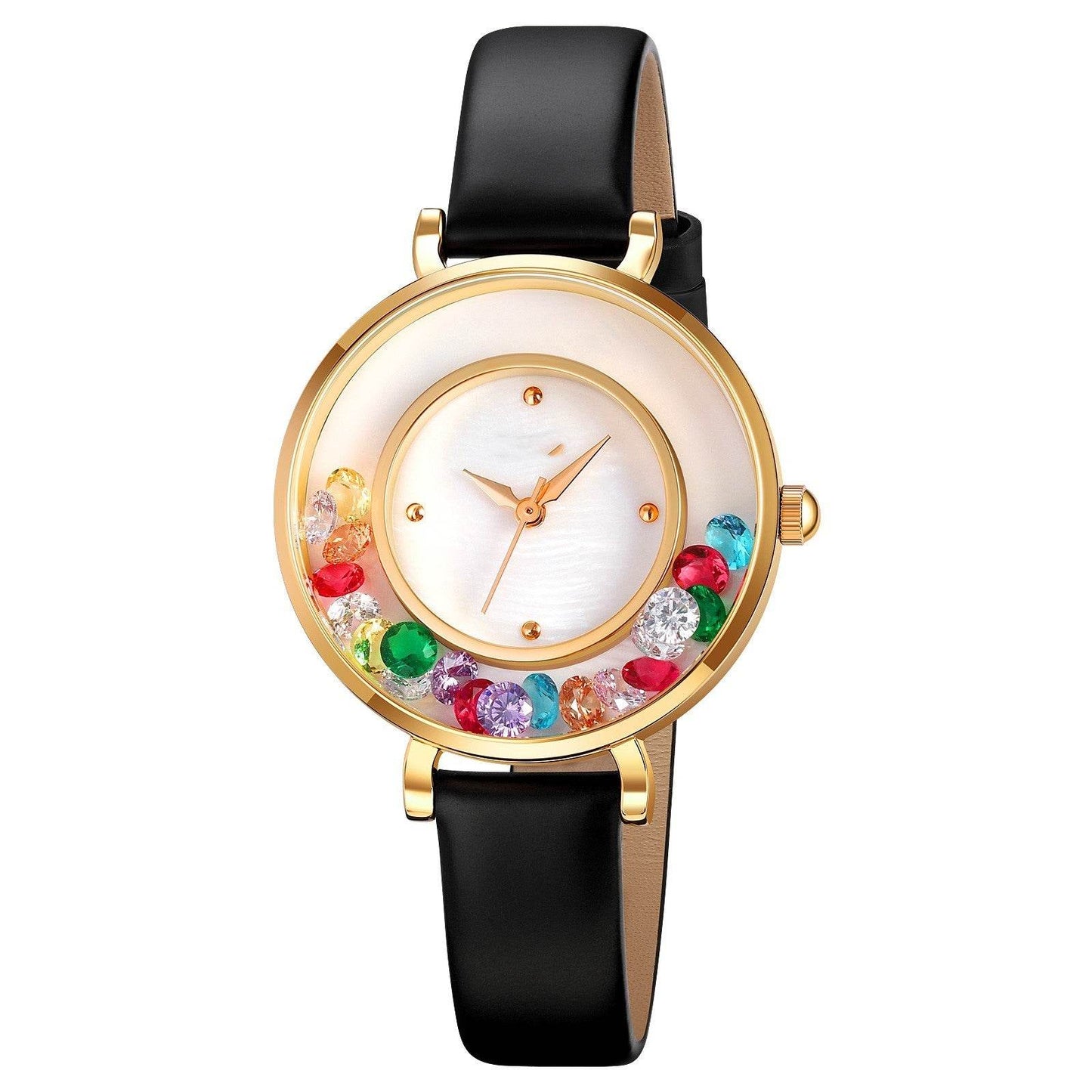 Elegant Gemstone Ball Women's Watch - Stylish Sports Timepiece 2025 - Buy Center