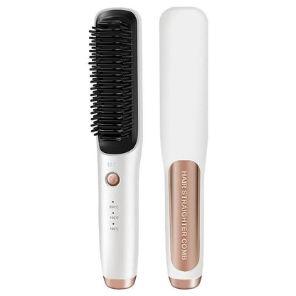Dual-Use Wireless Straight Comb - Curler & Straightener in 5 Colors - Buy Center