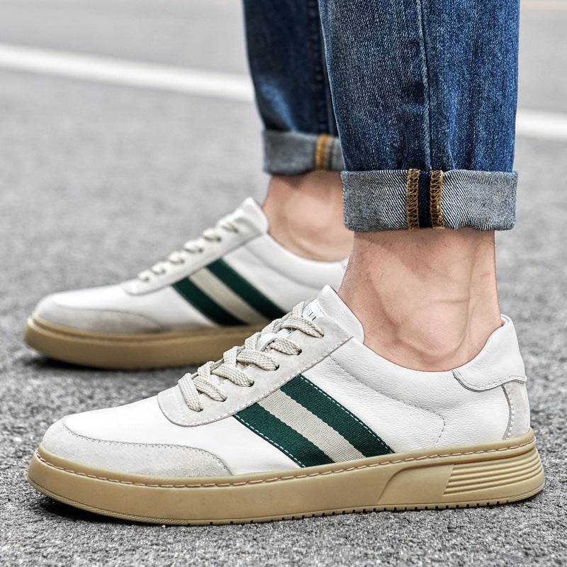 Men's Casual Lace-Up Cow Leather Shoes - Comfortable & Stylish Footwear - Buy Center