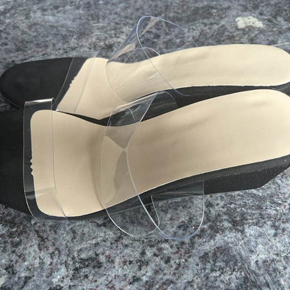 Buycenter Women's Summer Transparent Wedges - High Heel Fish Mouth Sandals - Buy Center