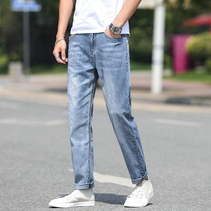 Fashion Brand Loose Casual Oversized Trousers - Fresh Blue Denim - Buy Center