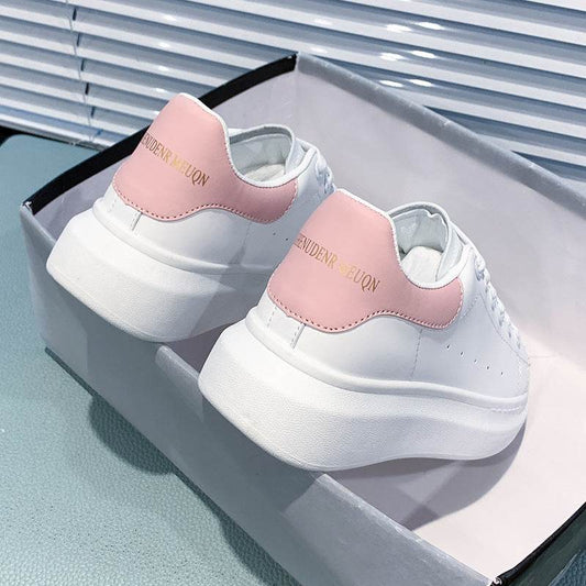 All-Match Microfiber Platform Shoes - Breathable & Height Boost for Women - Buy Center