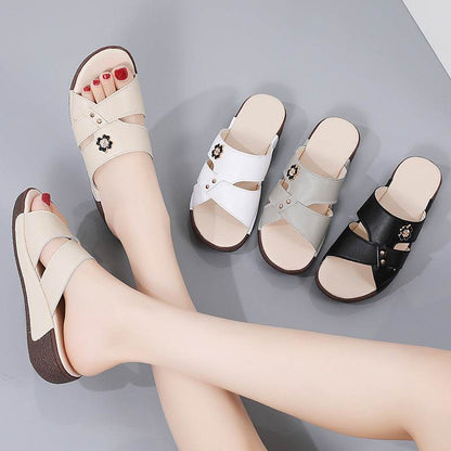 Women's Outdoor Slippers - Korean Design for Seniors with Cozy Comfort - Buy Center