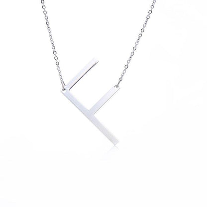 Fabulous Rose Gold Initial Letter Pendant Necklace - Premium K-Gold Design - Buy Center