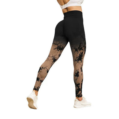 Gradient Tie-Dye Yoga Trousers for Women - Stylish Fitness Pants in Colors - Buy Center
