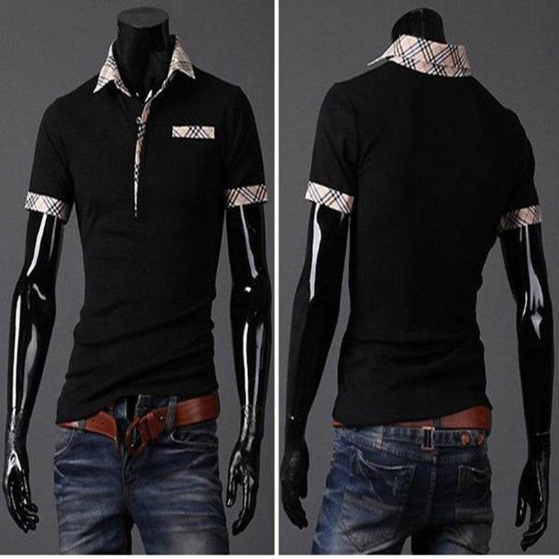 Buycenter Summer Polo T-Shirt - Striped Cotton Blend for Hot Weather - Buy Center