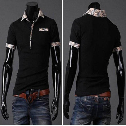 Buycenter Summer Polo T-Shirt - Striped Cotton Blend for Hot Weather - Buy Center